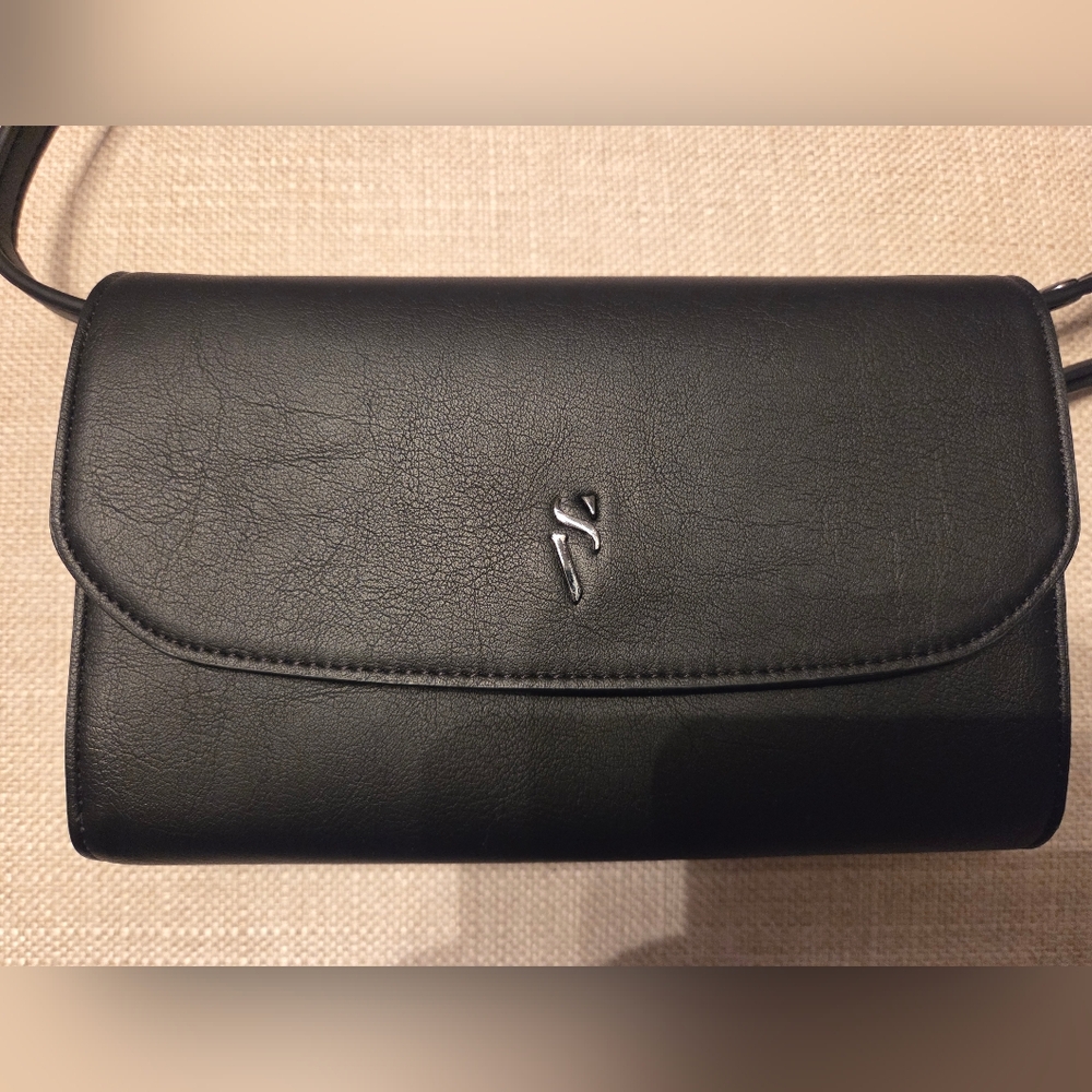 Black Leather Crossbody Purse
